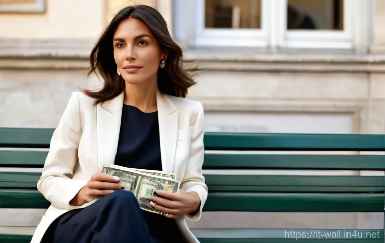 끌로에 마르씨 지갑의 클래식한 디자인 - Functional Elegance for the Dynamic Italian Woman**
"A full-shot image of a stylish Italian woman i...