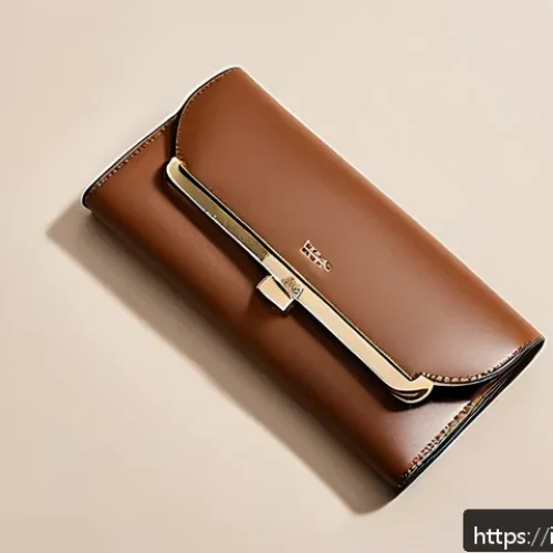 로에베 게이트 지갑과 퍼즐 지갑의 차이점 - A luxurious close-up of a Loewe Gate wallet displayed on a soft beige fabric background, highlightin...