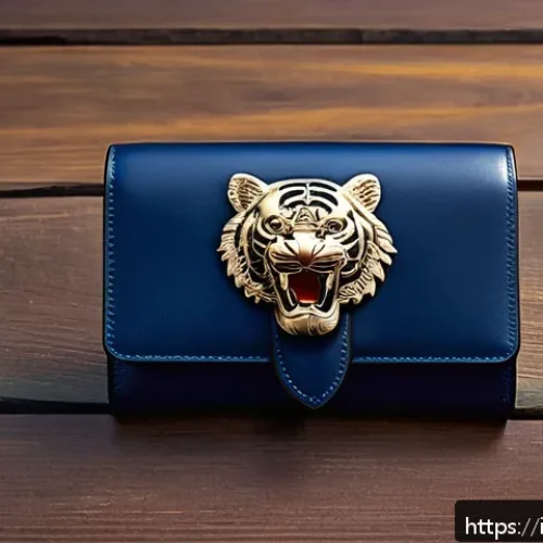 구찌 디오니서스 카드 지갑과 GG 수프림 비교 - A luxurious close-up shot of a Gucci Dionysus wallet resting on a polished wooden surface, showcasin...