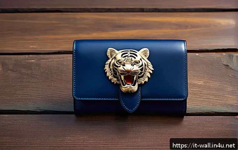 구찌 디오니서스 카드 지갑과 GG 수프림 비교 - A luxurious close-up shot of a Gucci Dionysus wallet resting on a polished wooden surface, showcasin...